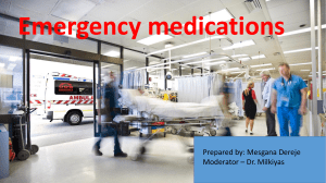 Emergency Medications