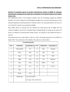 KMML-Iron oxide slurry pumping