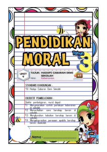 MODUL MORAL UNIT 9 TAHUN 3