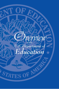 U.S. Department of Education Overview