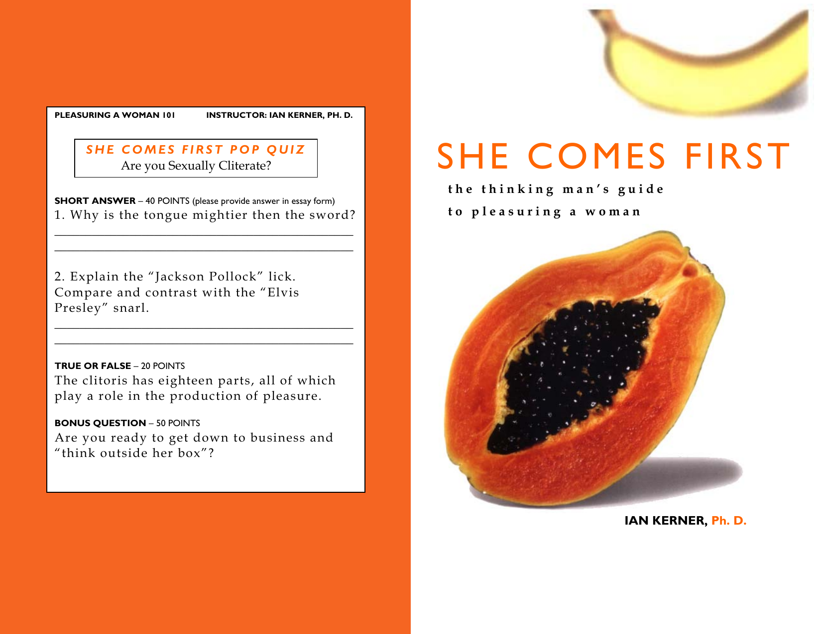 She comes first book summary