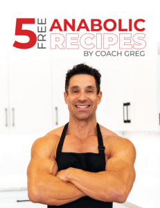 5 Free Anabolic Recipes by Greg Doucette