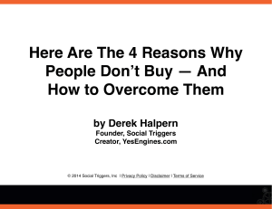 4 Reasons Why People Dont buy