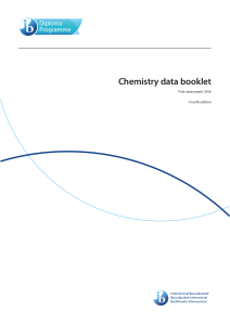 Chem Data Booklet
