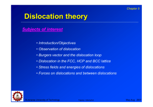 Dislocation theory