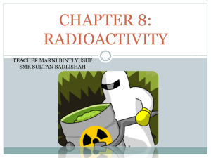 CHAPTER 8 (8.1 Discovery of Radioactivity)