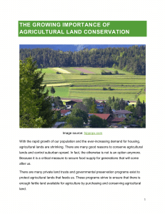 Agricultural Land Conservation 0