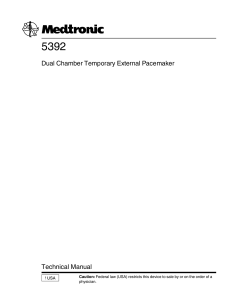 SERVICE MANUAL 5392 MEDTRONIC MARCAPASOS