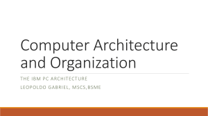 Computer Architecture and Organization 1