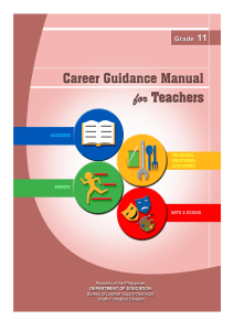 G11 career guidance manual for teachers