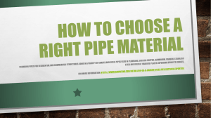 How to choose a right pipe material - gautamtubes