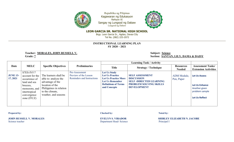 Lesson Plan Deped