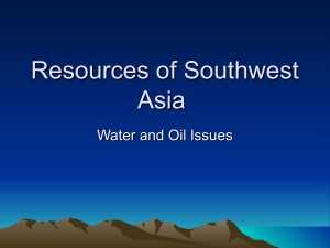 Water Pollution in Southwest Asia