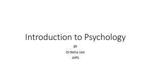 general psychology module 1