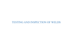 Testing and Inspection of Welding