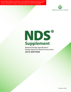 2015 National Design Specification Supplement