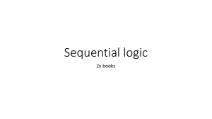 Sequential logic Zybooks, Friday April 02, 2021