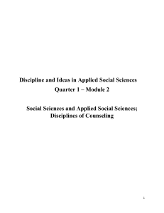 DLP DIASS M1- Applied Social Sciences