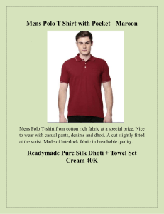 Mens Polo T-Shirt with Pocket - Maroon