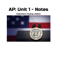 AP Unit 1 Federalism