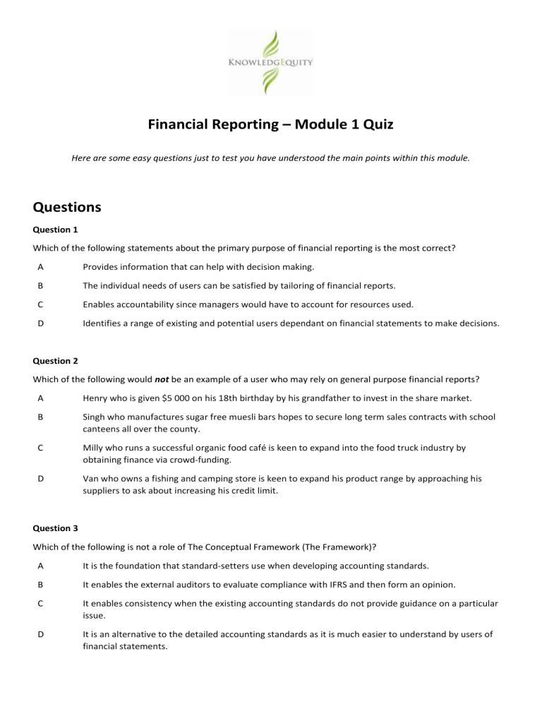 financial-reporting-module-1-quiz