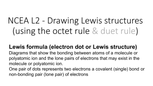Drawing Lewis structures