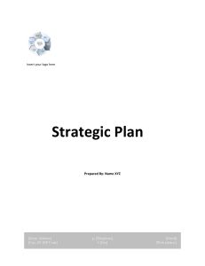 Strategic Plan Template 03