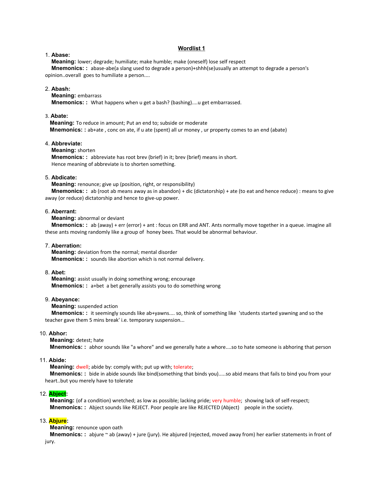 Barrons Mnemonics (2)