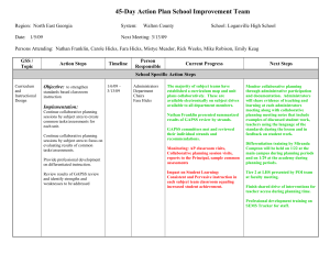 45-Day Action Plan School Improvement Team - Walton County ...
