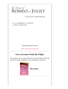 romeo-and-juliet PDF FolgerShakespeare