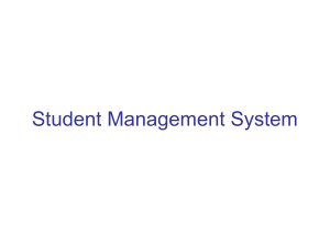 STUDENT MANAGEMENT SYSTEM PROJECT PPT