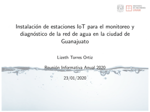 Instalación de estaciones IoT para el monitoreo y diagnóstico de la red de agua en la ciudad de Guanajuato