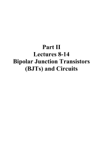 BJTs and CCTS - lecture notes