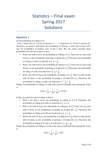 Statistik F17 - Final exam solutions