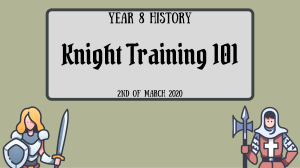 Knight Training 101