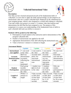 Alternative Assessment for PE Volleyball