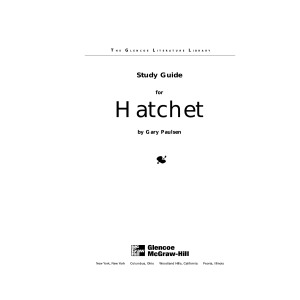 1. Study Guide for Hatchet By Gary Paulsen