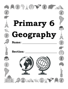 Primary 6 Manual book