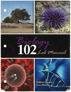 BIO 102 Lab Manual