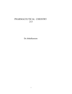 pharmaceutical chemistry