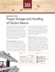 APA R540 Builders tips - proper storage and handling of glulam beams