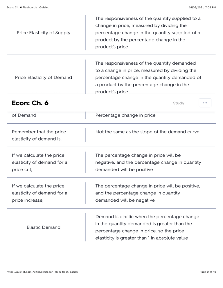 Econ: Ch. 6 Flashcards