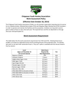 CYHA Work Assessment - Revised 10.26.14