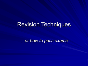 revision techniques powerpoint (PSHE)