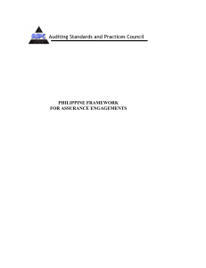 Philippine Assurance Engagement Framework