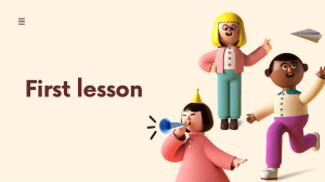 first lesson