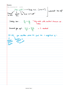 Chemistry Notes: Gases, Fuels, and Food Chemistry