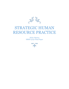 Strategic HR Management Practice