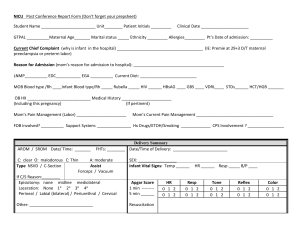 NICU Post Conference Report Form