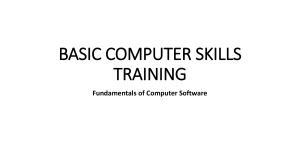 BASIC COMPUTER SKILLS TRAINING 